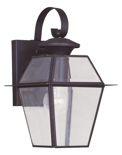 Livex Lighting Westover Collection 1 Light Bronze Outdoor Wall Lantern in Bronze 2181-07