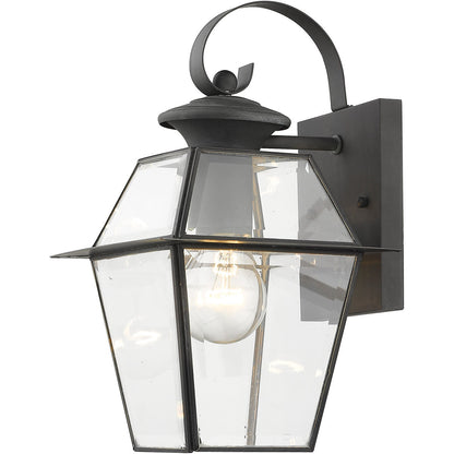 Livex Lighting Westover Collection 1 Light Charcoal Outdoor Wall Lantern in Charcoal 2181-61