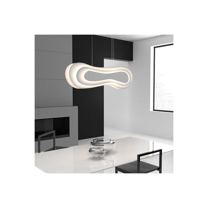 Sonneman Lighting Abstract™ LED Surface Mount w/Large Reflector in Satin White 2181.03-L