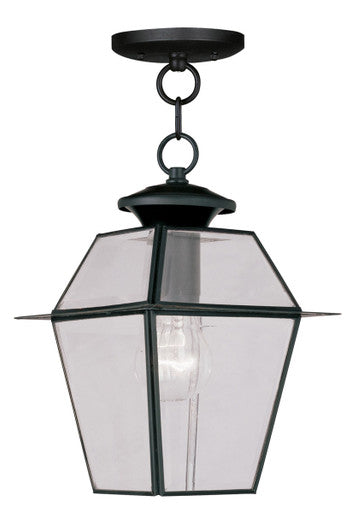 Livex Lighting Westover Collection 1 Light Black Outdoor Chain Lantern  in Black 2183-04