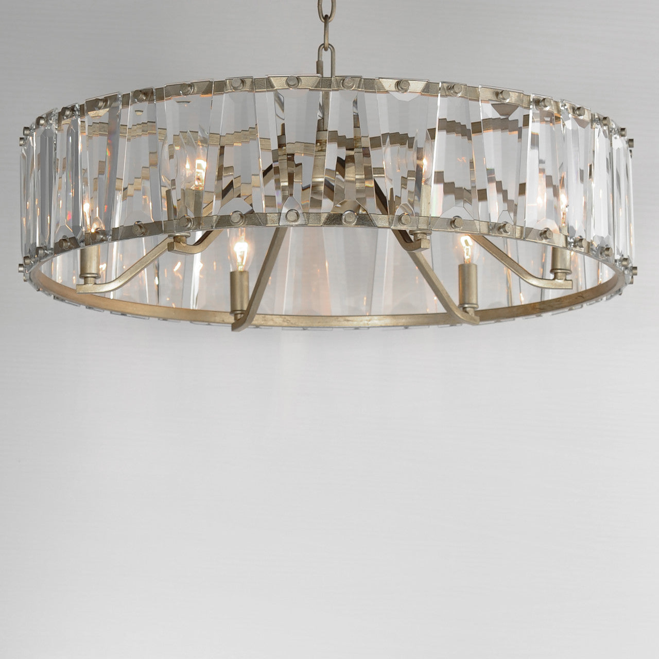 Maxim Odeon 6-Light Chandelier in Golden Silver 21866BCGS