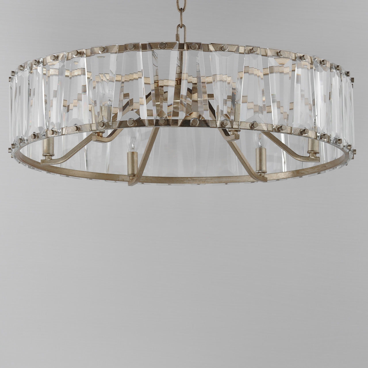 Maxim Odeon 6-Light Chandelier in Golden Silver 21866BCGS