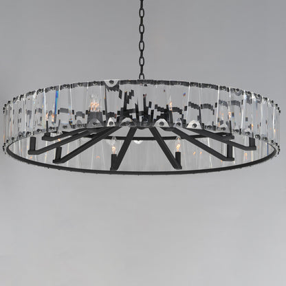 Maxim Odeon 10-Light Chandelier in Black 21869BCBK