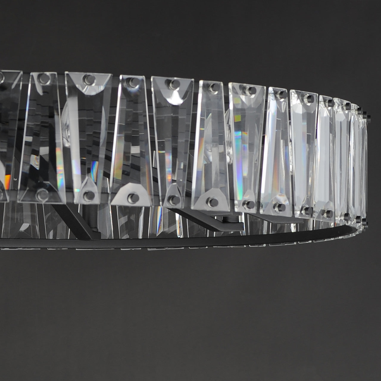 Maxim Odeon 10-Light Chandelier in Black 21869BCBK