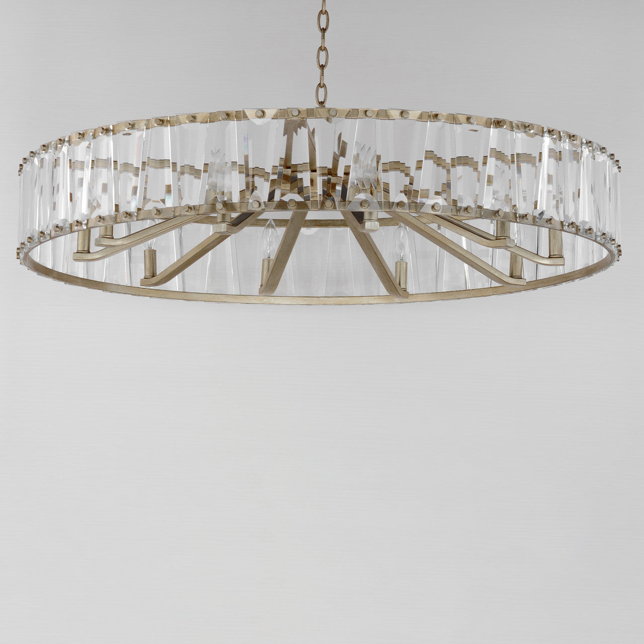 Maxim Odeon 10-Light Chandelier in Golden Silver 21869BCGS