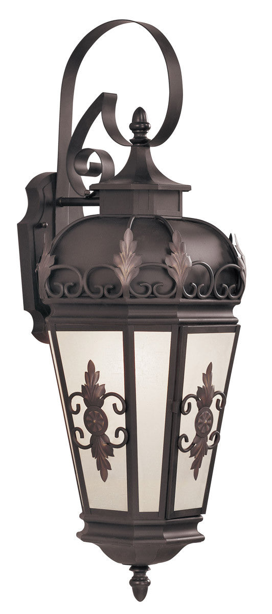 Livex Lighting Berkshire Collection 1 Light Bronze Outdoor Wall Lantern in Bronze 2193-07