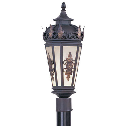 Livex Lighting Berkshire Collection 1 Light Bronze Outdoor Post Lantern in Bronze 2194-07