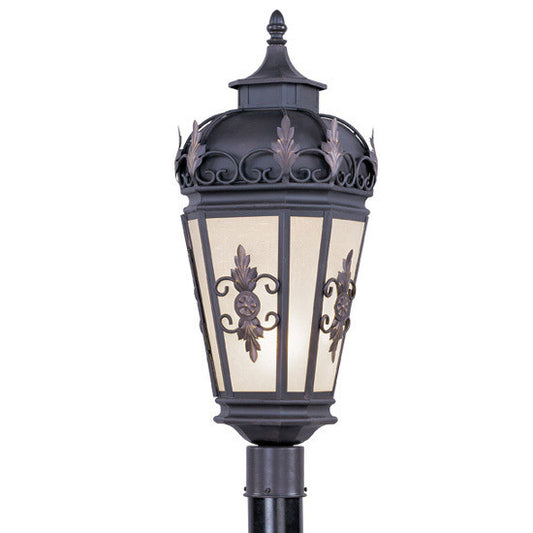 Livex Lighting Berkshire Collection 1 Light Bronze Outdoor Post Lantern in Bronze 2198-07