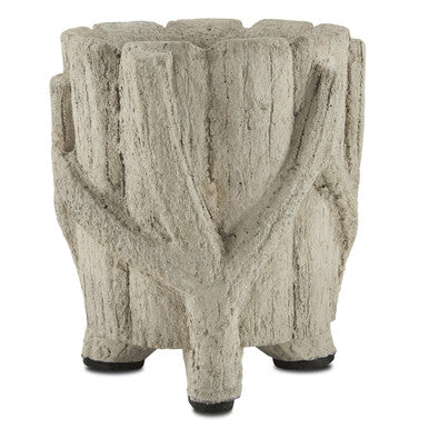 Currey & Co. Small Faux Bois Planter 2200-0021