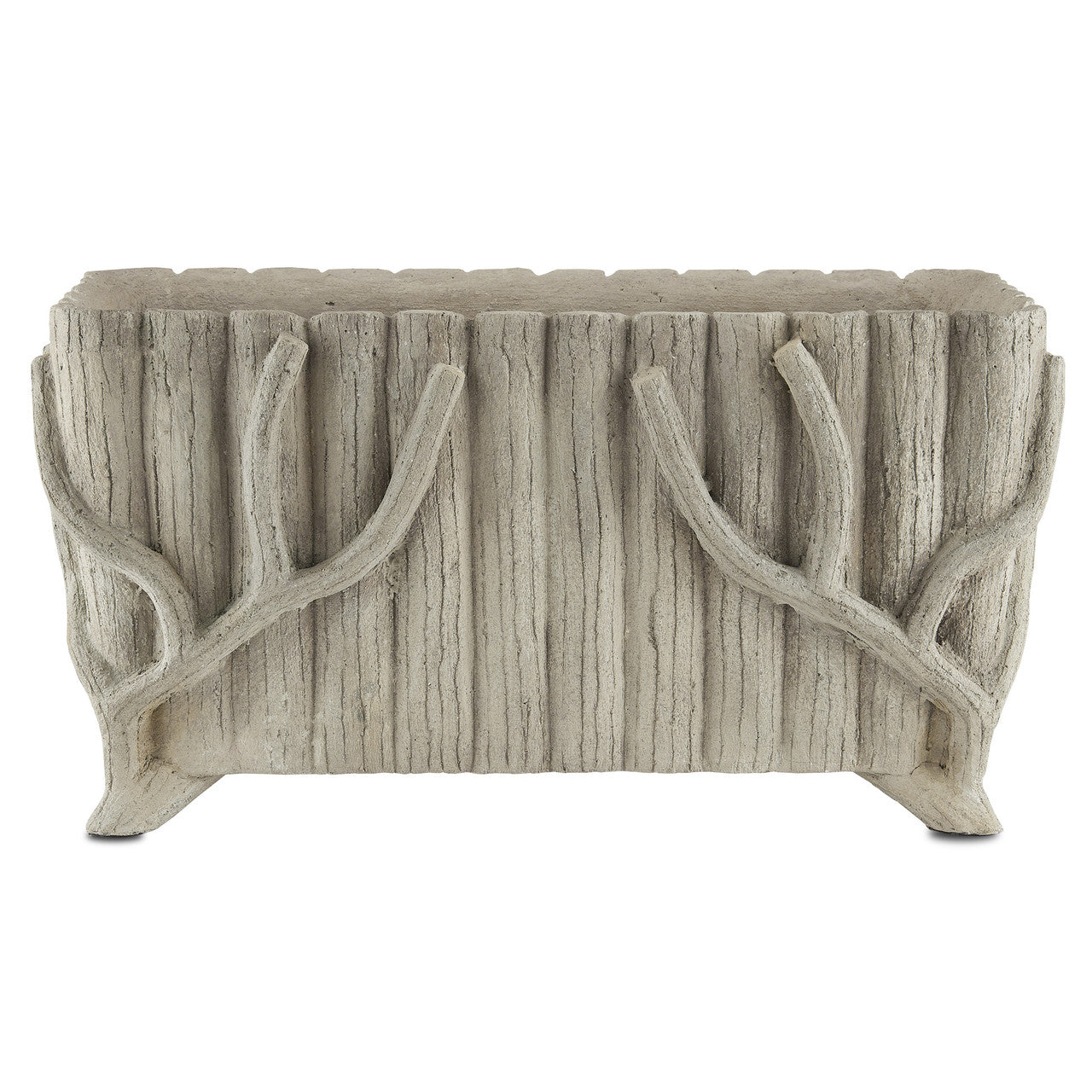 Currey & Co. Faux Bois Rectangular Planter 2200-0022