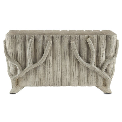 Currey & Co. Faux Bois Rectangular Planter 2200-0022