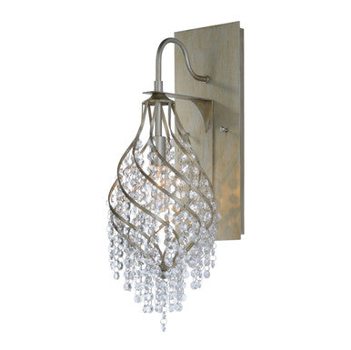 Maxim Twirl 1-Light Wall Sconce in Golden Silver 22001BCGS