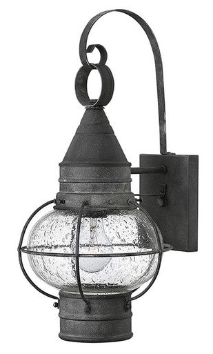 Hinkley Lighting Cape Cod Small Wall Mount Lantern Aged Zinc 2200DZ