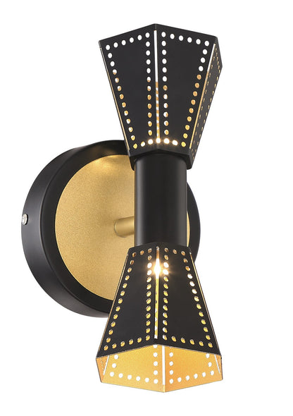 Arnsberg Houston Wall Sconce in Black / Gold 220310232