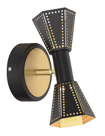 Arnsberg Houston Wall Sconce in Black / Gold 220310232