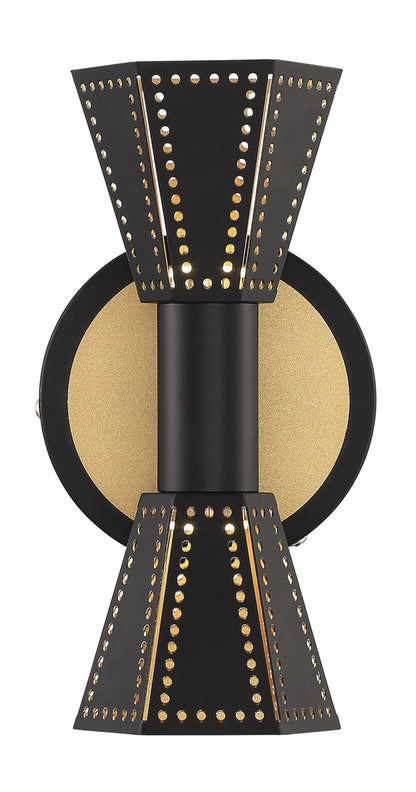 Arnsberg Houston Wall Sconce in Black / Gold 220310232