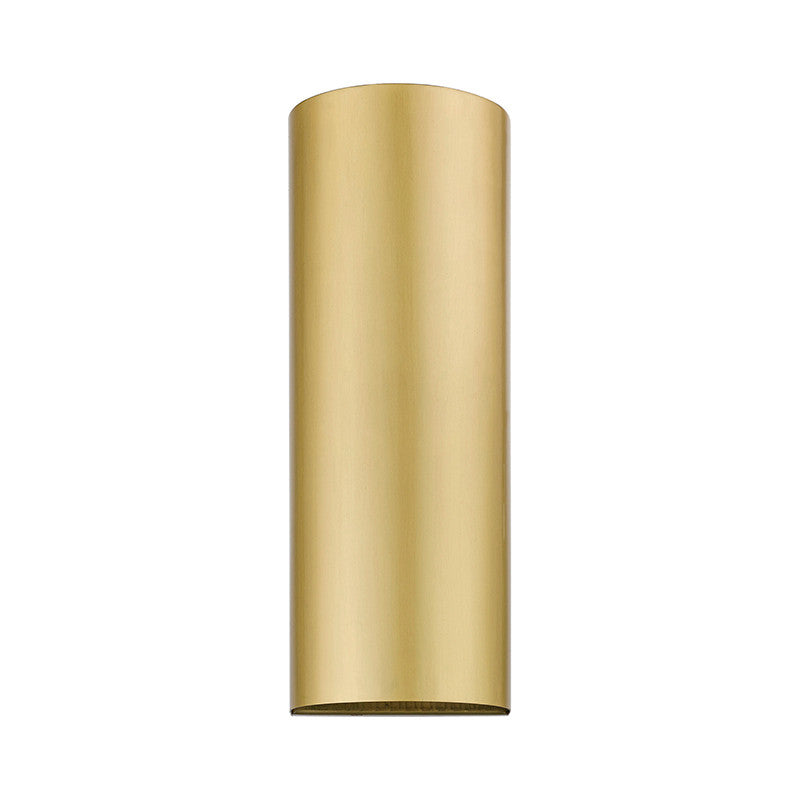 Livex Lighting Bond Collection  1 Light Satin Gold Outdoor / IndoorADA Large Sconce in Satin Gold 22063-32