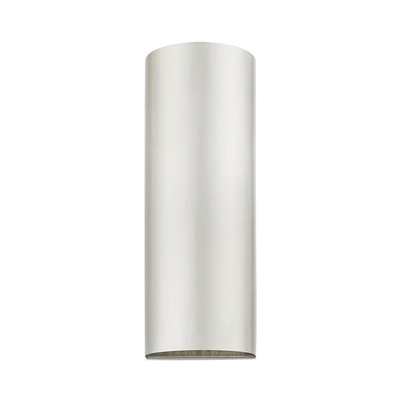 Livex Lighting Bond Collection  1 Light Brushed Nickel Outdoor / IndoorADA Large Sconce in Brushed Nickel 22063-91