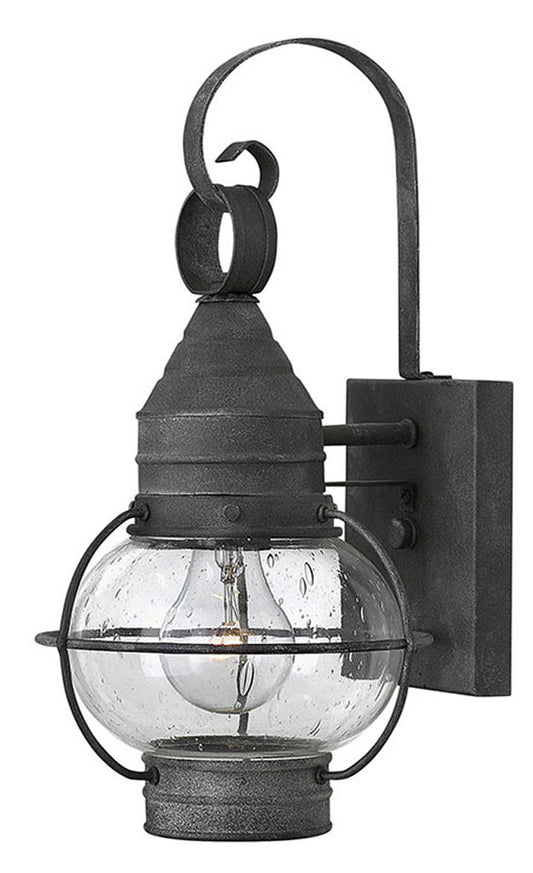 Hinkley Lighting Cape Cod Extra Small Wall Mount Lantern Aged Zinc 2206DZ