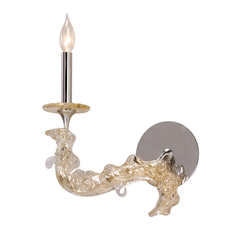 Corbett Lighting Cielo Wall Sconce in Silver Leaf 221-11