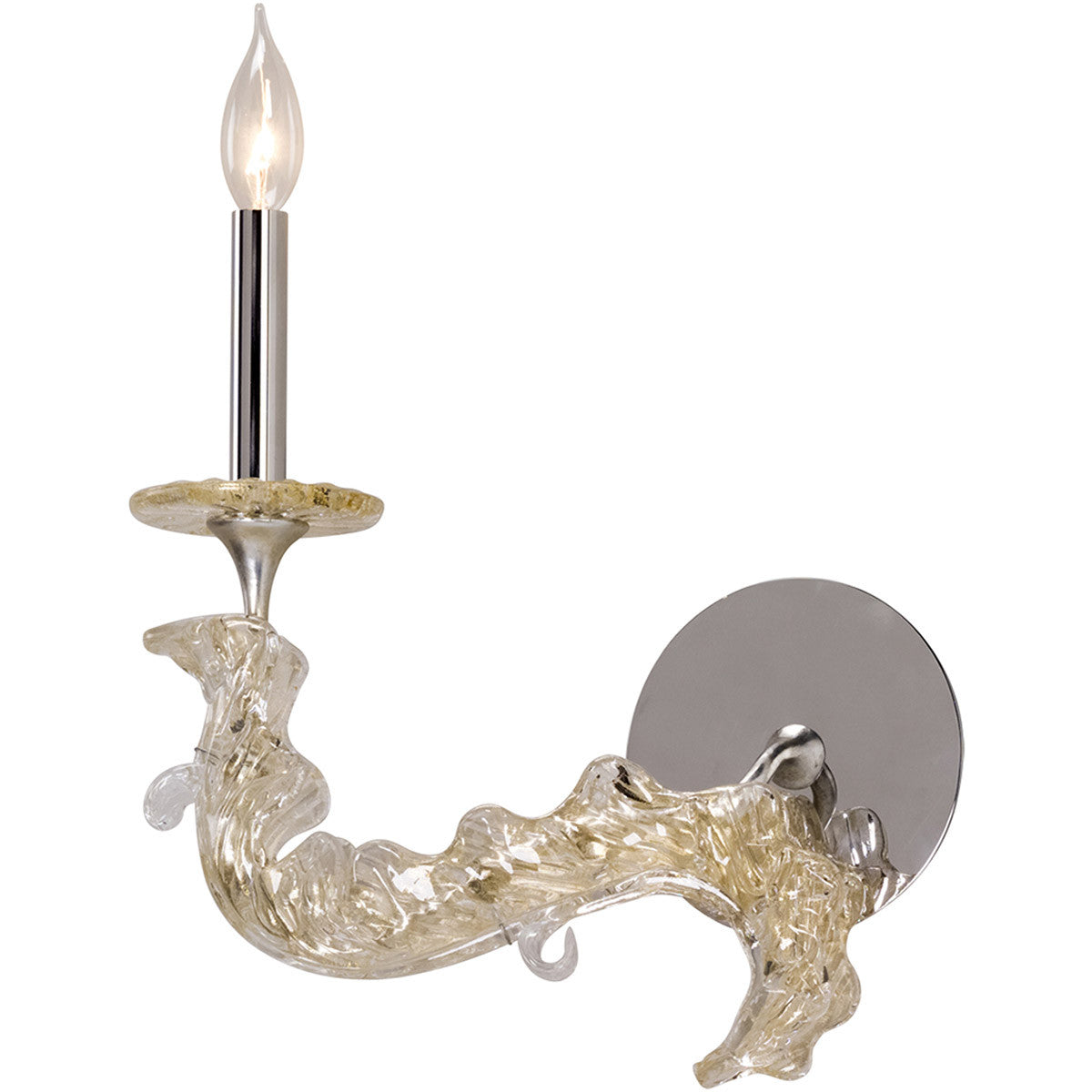 Corbett Lighting Cielo Wall Sconce in Silver Leaf 221-11