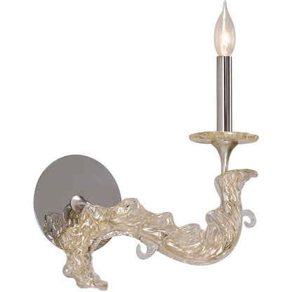 Corbett Lighting Cielo Wall Sconce in Silver Leaf 221-12