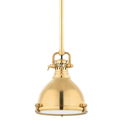 Hudson Valley Lighting Pelham Pendant in Aged Brass 2210-AGB