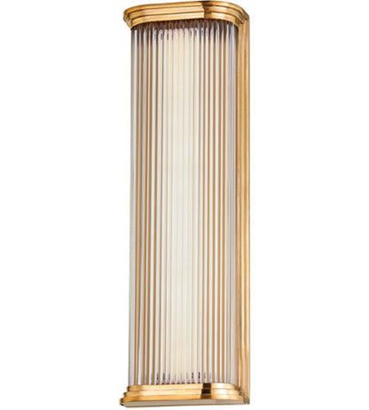 Hudson Valley Lighting Newburgh 1 Light Wall Sconce in Aged Brass 2217-AGB