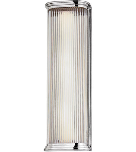 Hudson Valley Lighting Newburgh 1 Light Wall Sconce in Polished Nickel 2217-PN