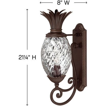 Hinkley Lighting Plantation Small Wall Mount Lantern Copper Bronze 2220CB