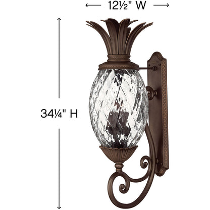 Hinkley Lighting Plantation Large Wall Mount Lantern Copper Bronze 2225CB