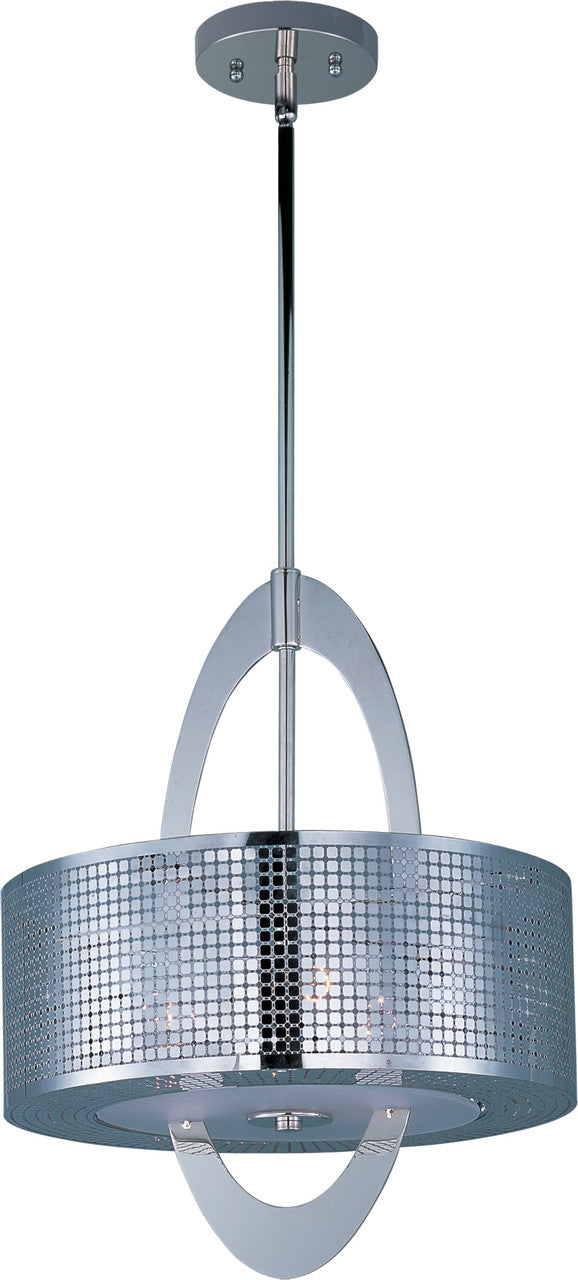 Maxim Mirage 3-Light Pendant in Polished Nickel 22303PN