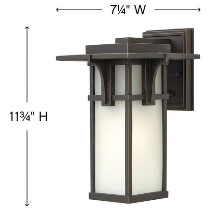 Hinkley Lighting Manhattan Small Wall Mount Lantern Oil Rubbed Bronze 2230OZ