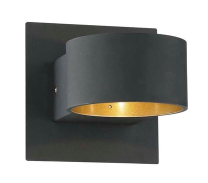 Arnsberg LaCapo LED Wall Sconce in Black / Gold 223410132