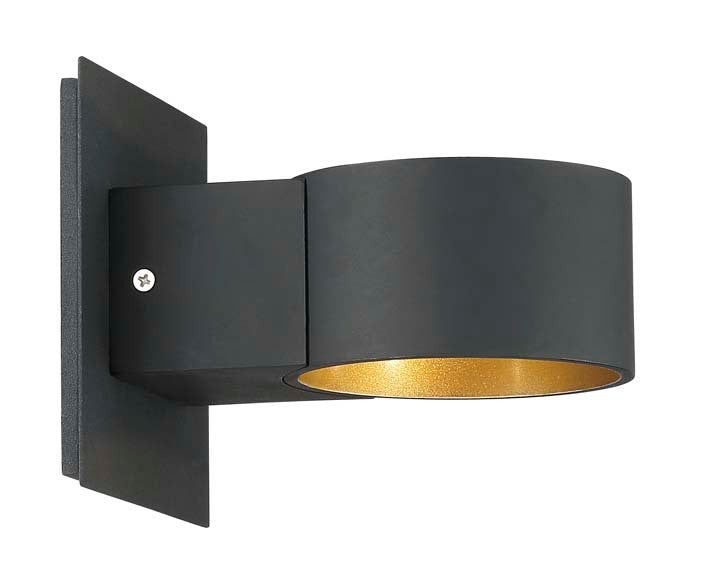 Arnsberg LaCapo LED Wall Sconce in Black / Gold 223410132