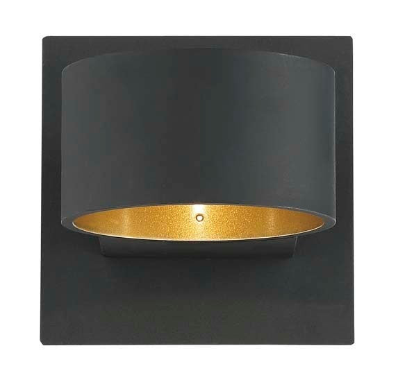 Arnsberg LaCapo LED Wall Sconce in Black / Gold 223410132