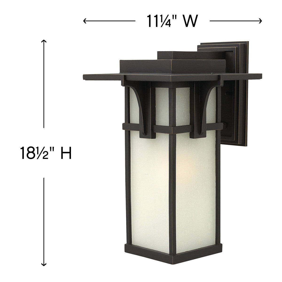 Hinkley Lighting Manhattan Large Wall Mount Lantern Oil Rubbed Bronze 2235OZ