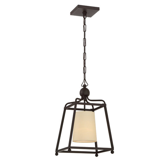 Crystorama Libby Langdon for Crystorama Sylvan 1 Light Dark Bronze Pendant 2240-DB