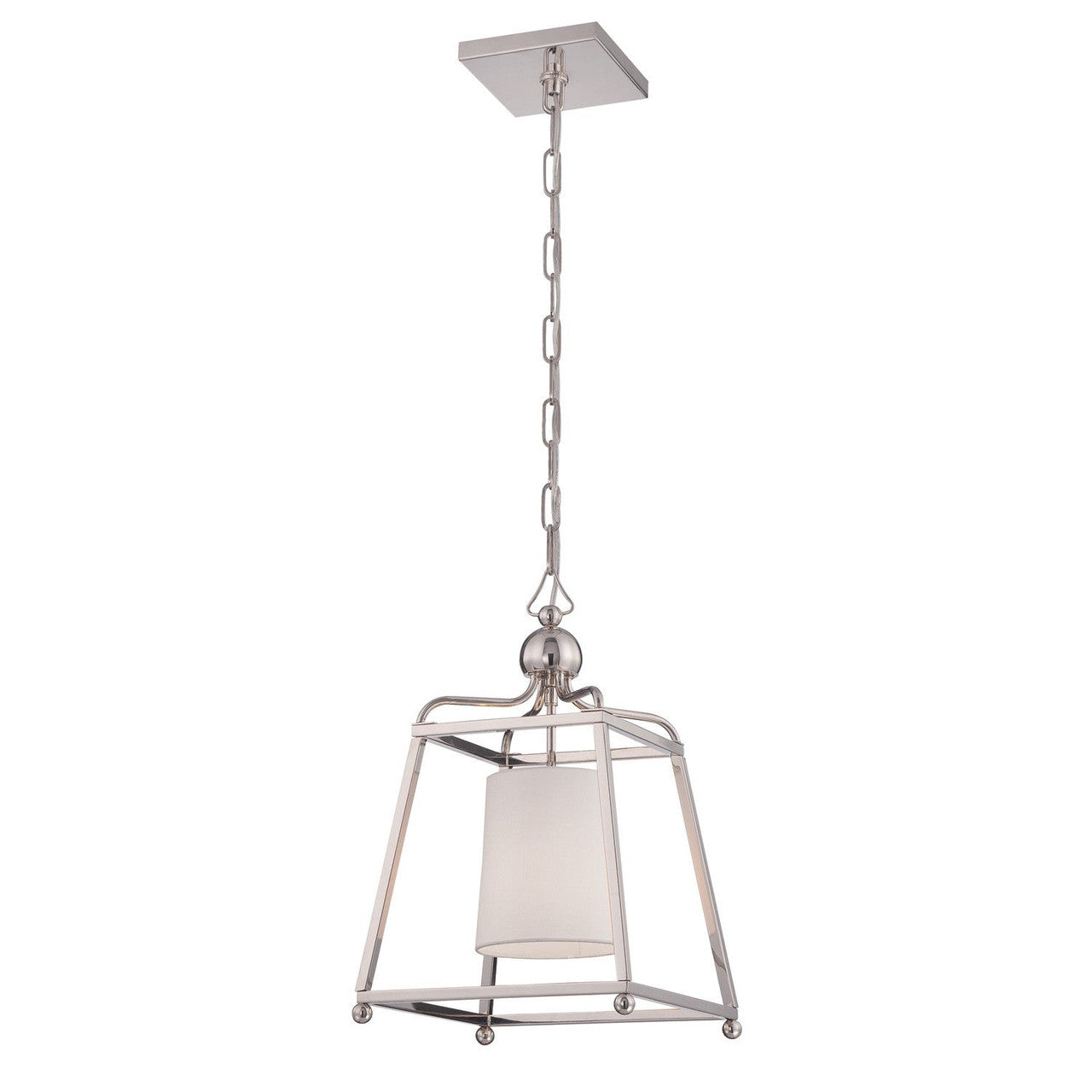 Crystorama Libby Langdon for Crystorama Sylvan 1 Light Polished Nickel Pendant 2240-PN