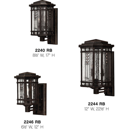 Hinkley Lighting Tahoe Small Wall Mount Lantern Regency Bronze 2240RB