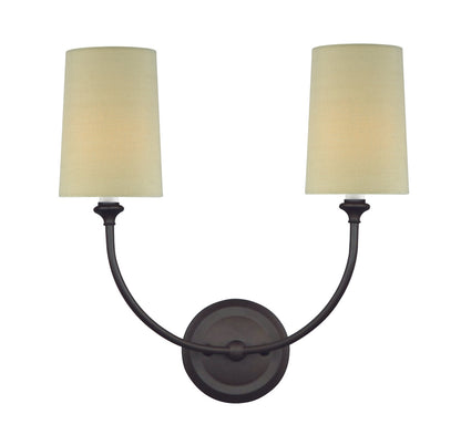 Crystorama Libby Langdon for Crystorama Sylvan 2 Light Dark Bronze Wall Mount 2242-DB