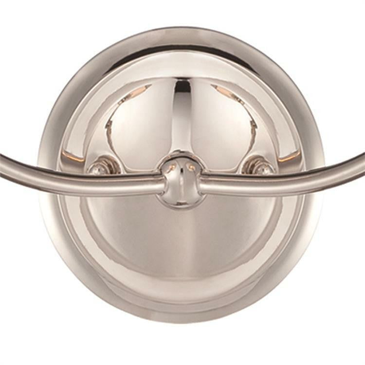 OPEN BOX NEW: Crystorama Libby Langdon for Crystorama Sylvan 2 Light Polished Nickel Sconce 2242-PN