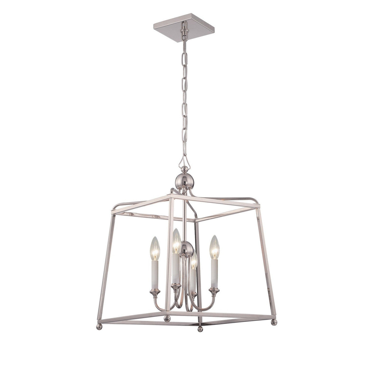 Crystorama Libby Langdon for Crystorama Sylvan 4 Light Polished Nickel Chandelier 2245-PN