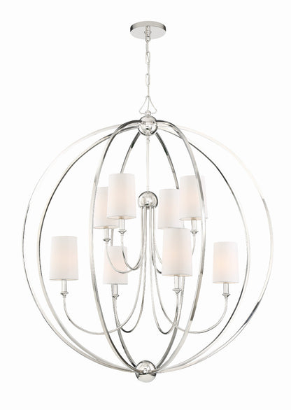 Crystorama Libby Langdon for Crystorama Sylvan 8 Light Polished Nickel Chandelier 2246-PN