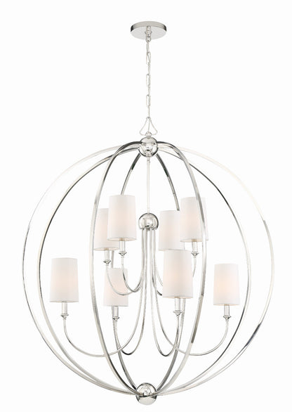 Crystorama Libby Langdon for Crystorama Sylvan 8 Light Polished Nickel Chandelier 2246-PN