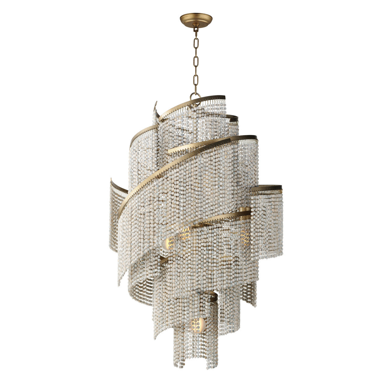 Maxim Fontaine 7-Light Chandelier in Golden Silver 22467WWDGS