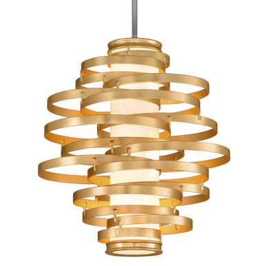 Corbett Lighting Vertigo Chandelier in Gold Leaf 225-43