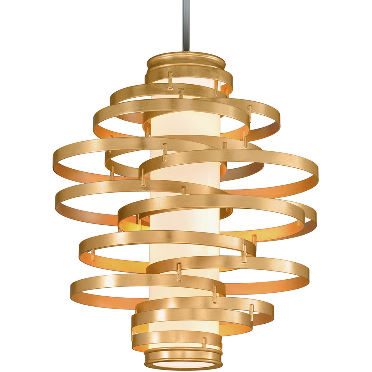 Corbett Lighting Vertigo Chandelier in Gold Leaf 225-44