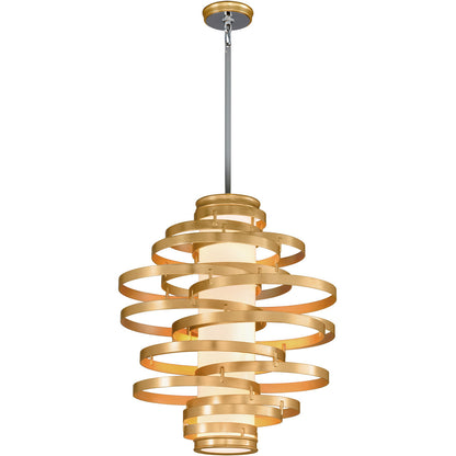 Corbett Lighting Vertigo Chandelier in Gold Leaf 225-44