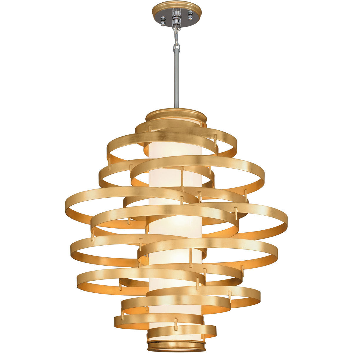 Corbett Lighting Vertigo Chandelier in Gold Leaf 225-76